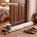 Novelty White Sheep Draught Excluder for Doors