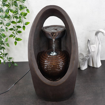 Oval Fountain Led Indoor Outdoor by GEEZY - UKBuyZone