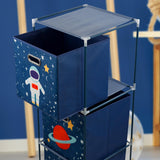 Kids Storage Cube Units, Space Theme
