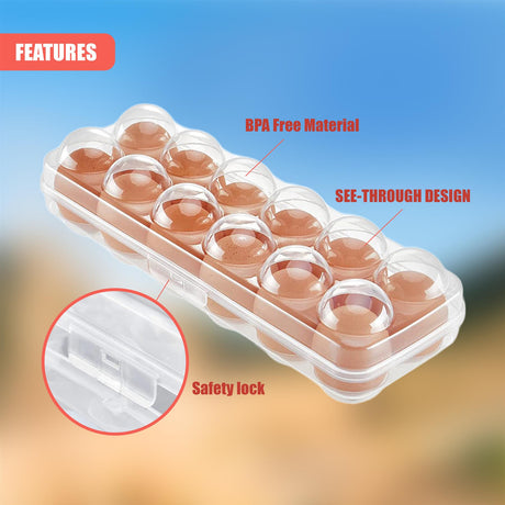 12 Eggs Holder With Lid by GEEZY - UKBuyZone