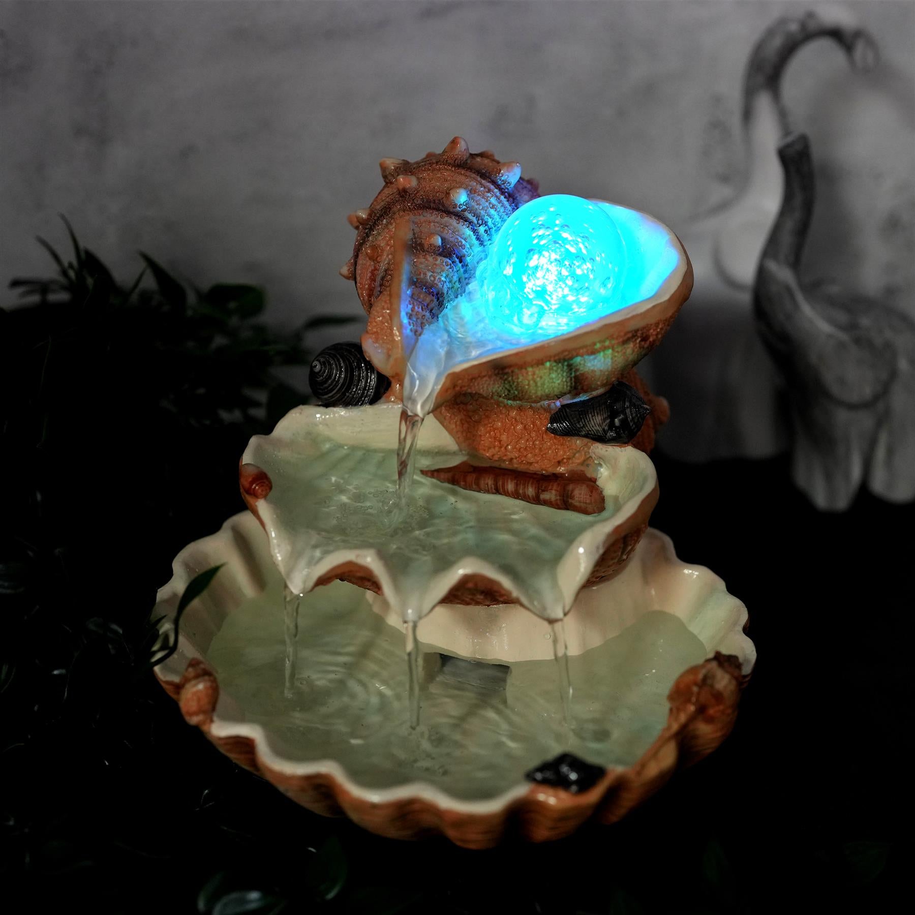 Clam Shell Water Feature Led Lights by GEEZY - UKBuyZone