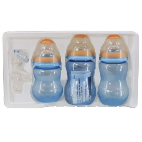 Nuby Newborn Bottles & Soother Set - Blue by Nuby - UKBuyZone