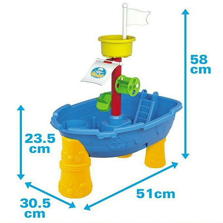 Pirate Ship Boat Sand and Water Table Play Set by The Magic Toy Shop - UKBuyZone