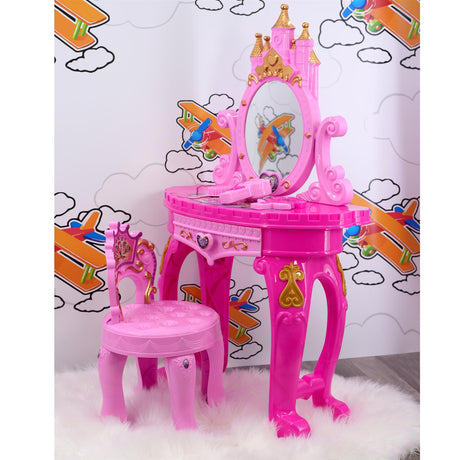 Princess Vanity Dressing Table & Stool Toy by The Magic Toy Shop - UKBuyZone