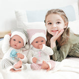 Twin Baby Dolls Dummy and Feeding Set
