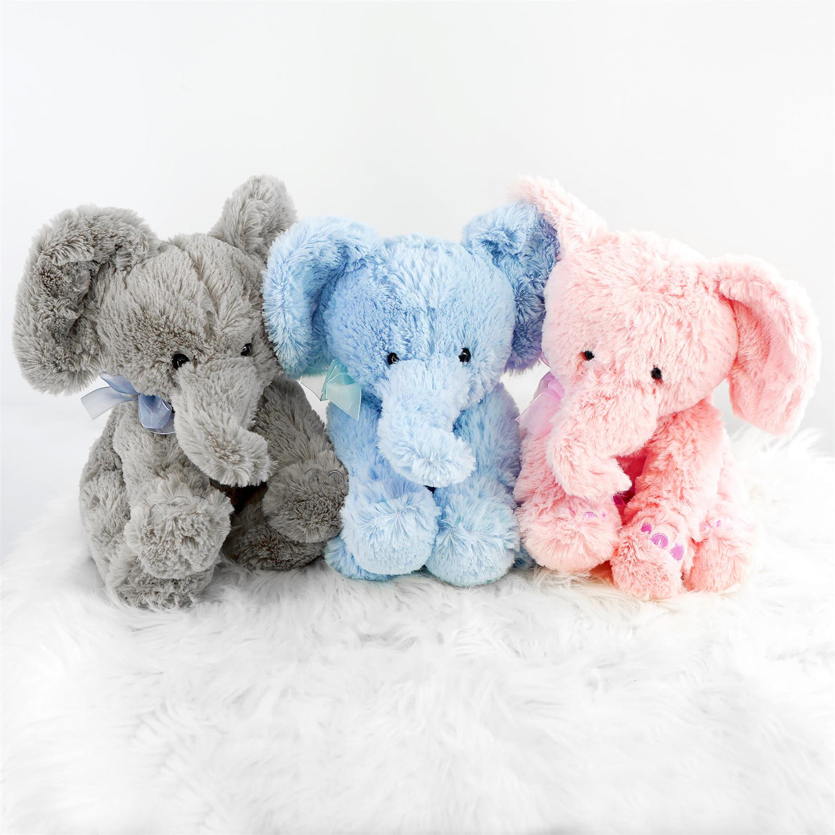 Blue Plush Elephant Soft Toys