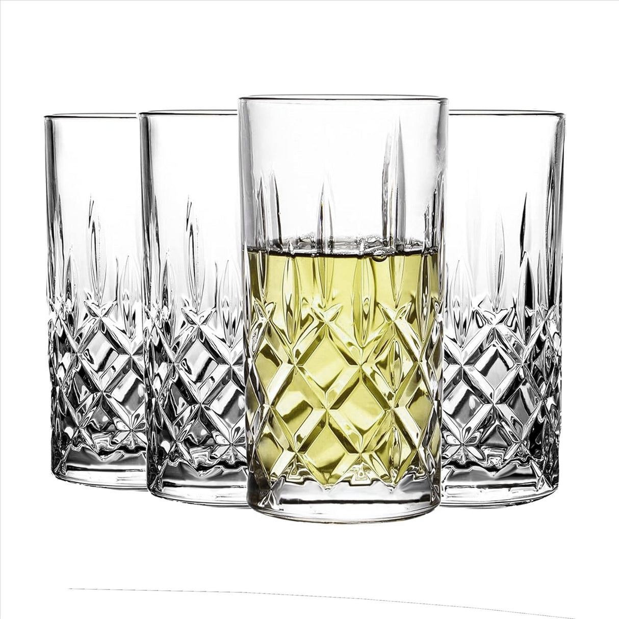 Set of 4 300mL Whisky Drinking  Glasses
