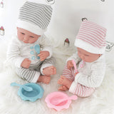 Twin Baby Dolls Dummy and Feeding Set