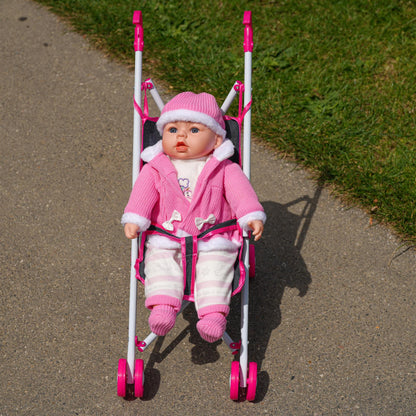Pink Baby Doll Foldable Stroller by BiBi Doll - UKBuyZone