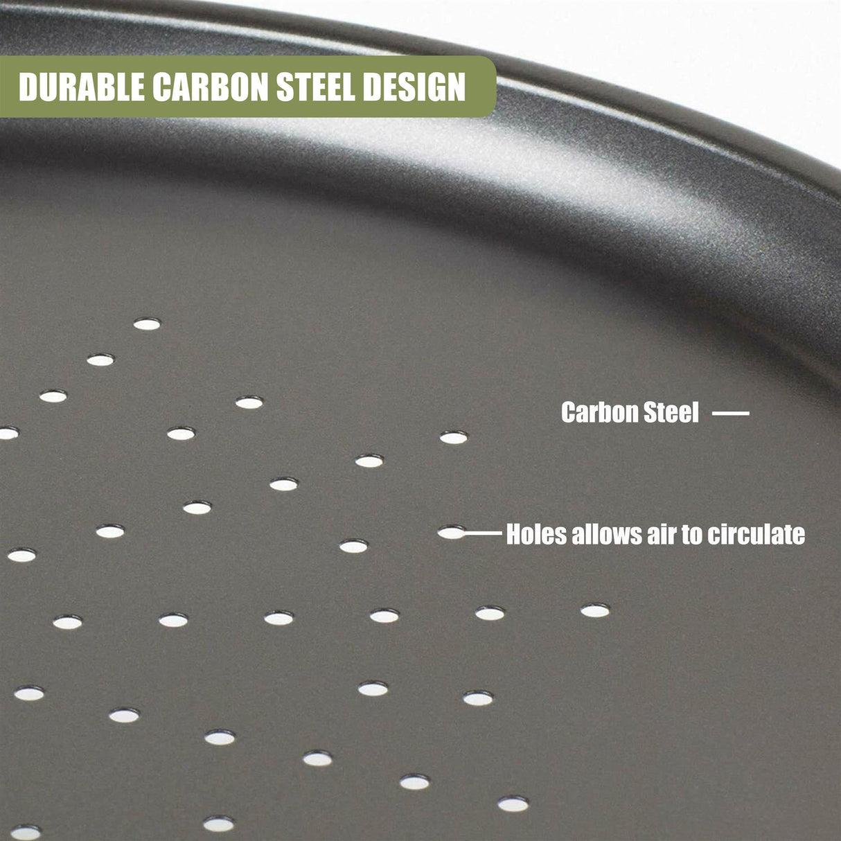 Non-Stick Pizza Baking Tray by Geezy - UKBuyZone