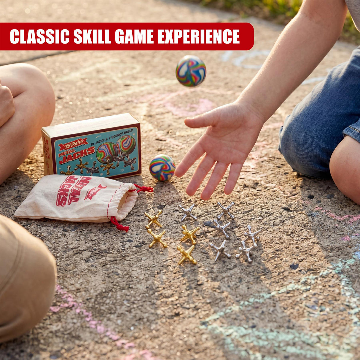 Metal Jacks Game Set