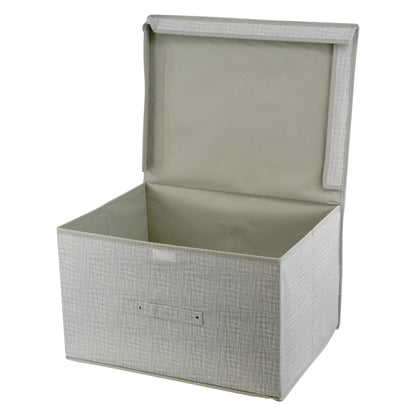 Linen Grey Large Storage Box by The Magic Toy Shop - UKBuyZone