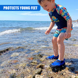 Blue & Black Neoprene Aqua Shoes