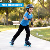 Blue Kids Adjustable Roller Skates