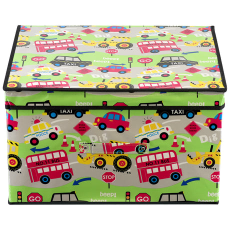 Road Works Large Storage Box by The Magic Toy Shop - UKBuyZone