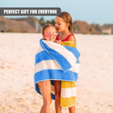 Striped Microfibre Beach Towels - Set of 4 by GEEZY - UKBuyZone