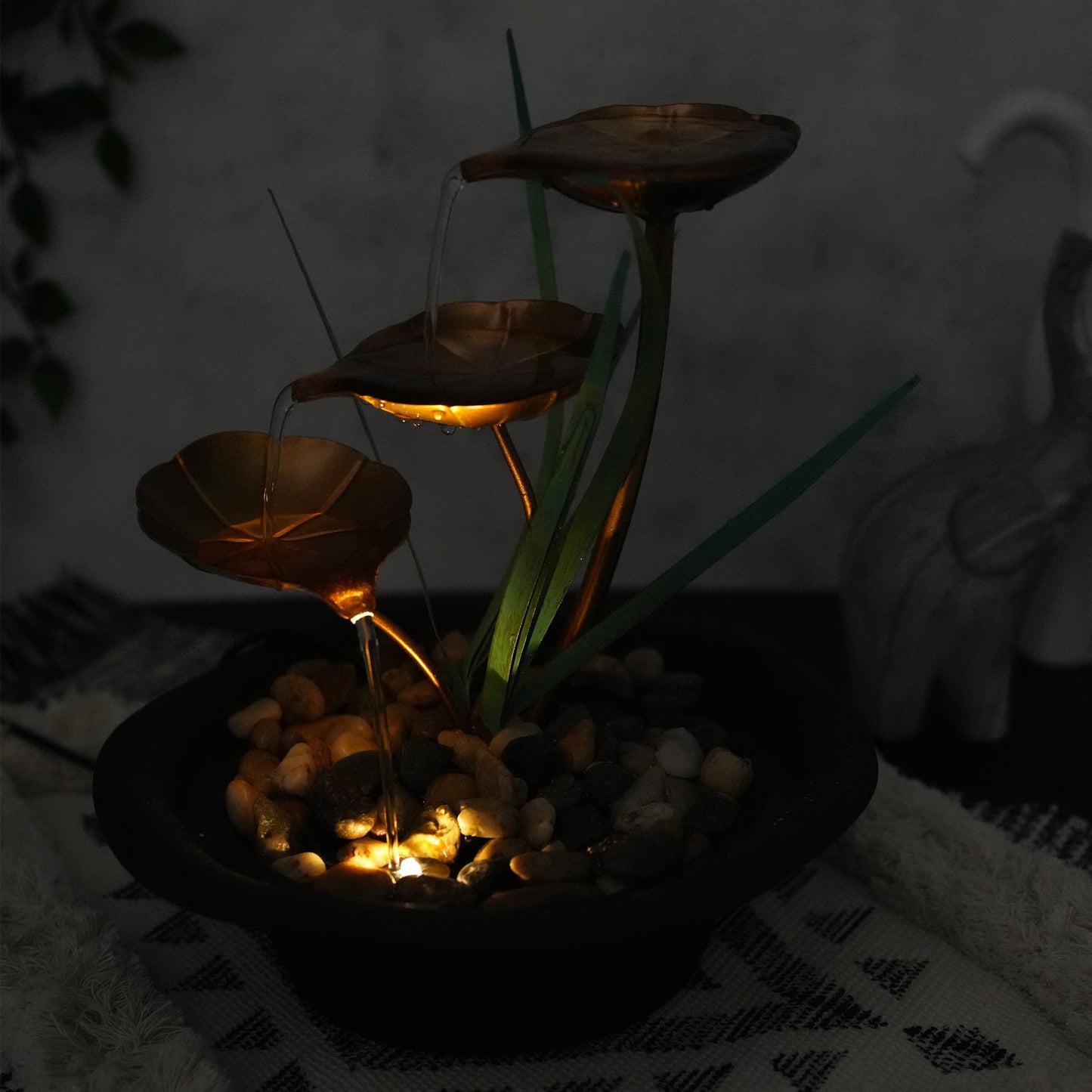 Lotus Water Feature Led Lights by GEEZY - UKBuyZone