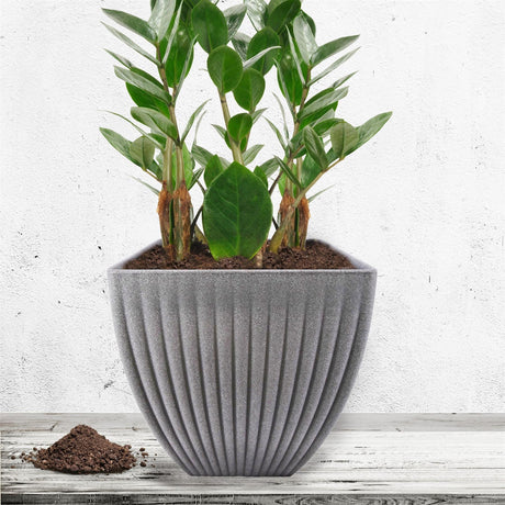 Large Grey Planter by GEEZY - UKBuyZone