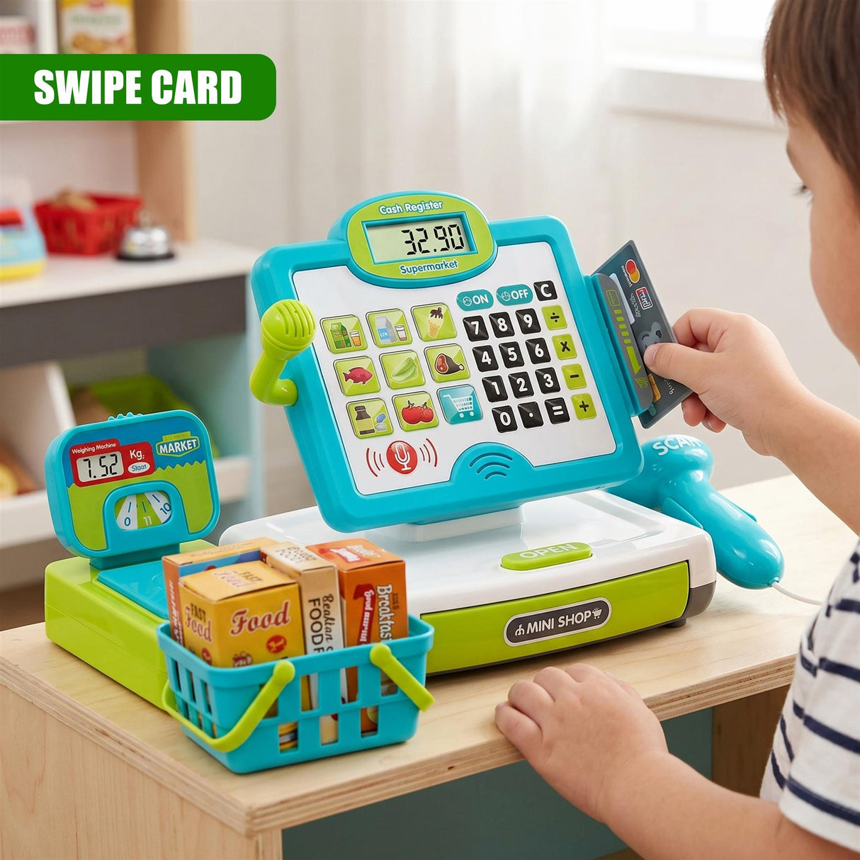 Cash Register Toy Playset