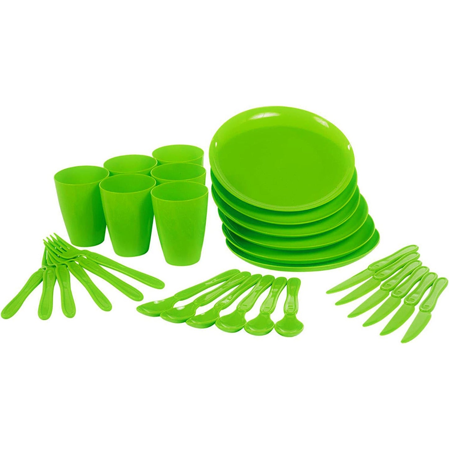 Green Camping Set For Six [31 Pieces] by Geezy - UKBuyZone