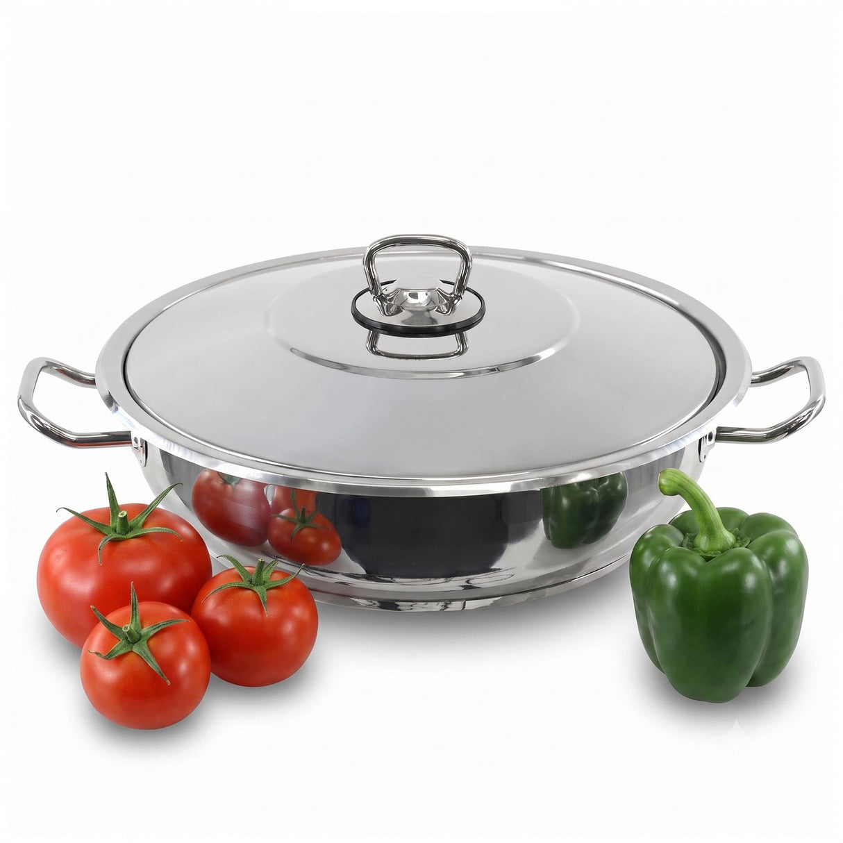 Shallow Casserole Pot with Lid - 4.5 L