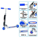 Foldable Kids Scooter Blue by The Magic Toy Shop - UKBuyZone