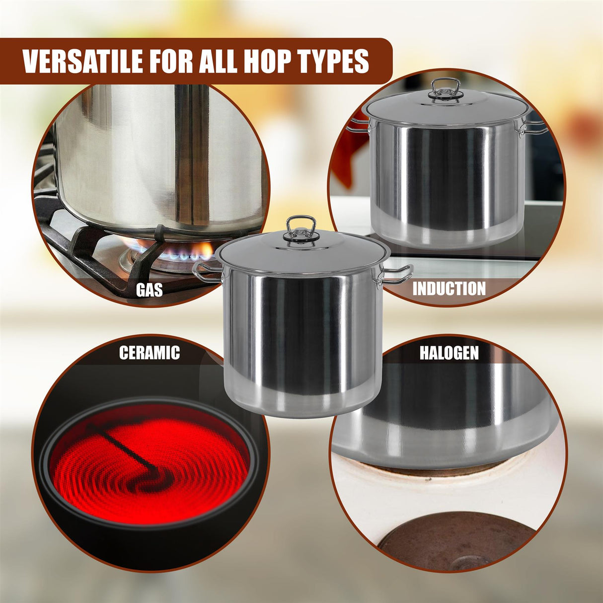 Arian Gastro Stock Pot - 14 L