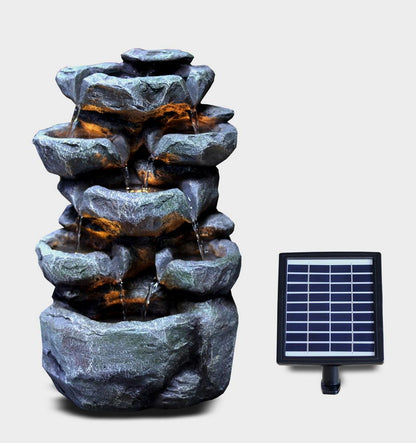 Solar Rock Fountain by GEEZY - UKBuyZone