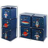 Kids Storage Cube Units, Space Theme