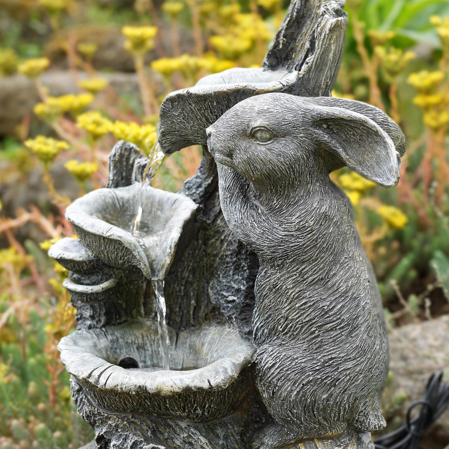 Solar Rabbit Fountain by GEEZY - UKBuyZone