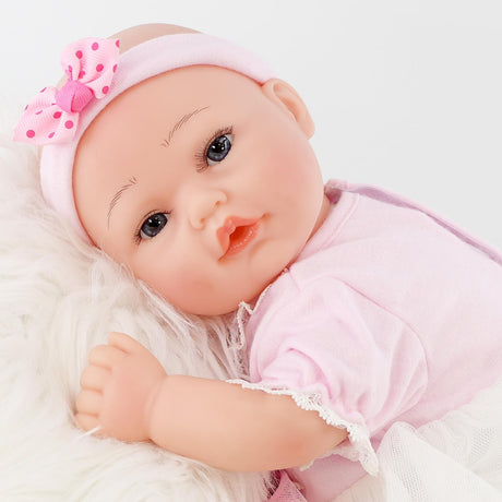 Lifelike Reborn Baby Girl Doll with Open Eyes 17" by BiBi Doll - UKBuyZone