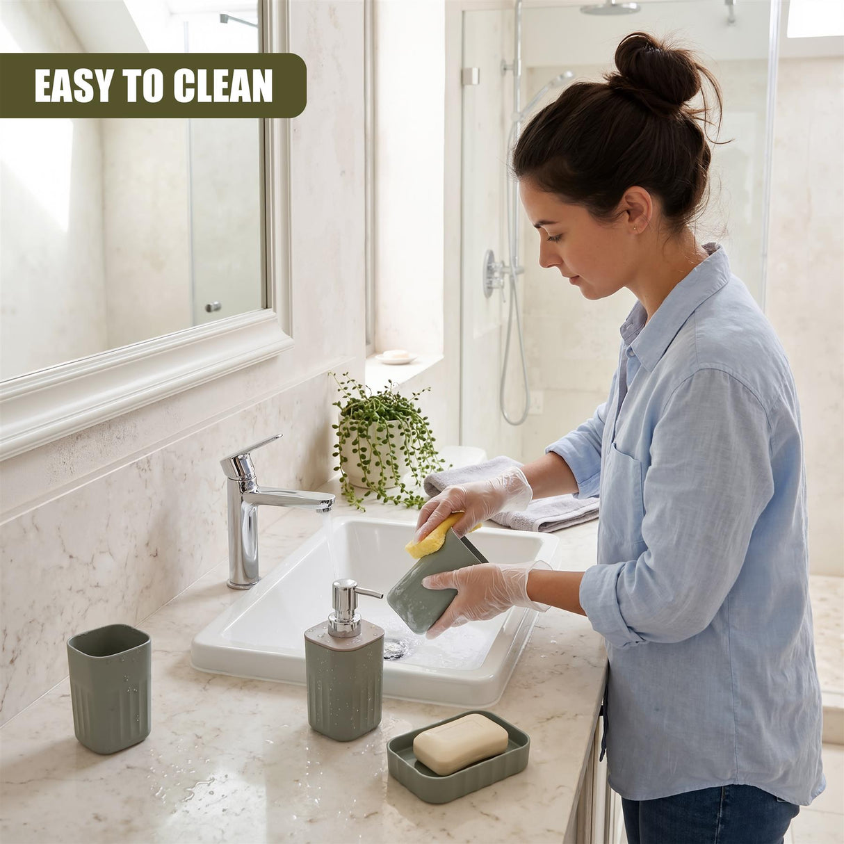 5 Piece Bathroom Acccessories Set