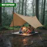 Camping Tarp Shelter Set with Poles