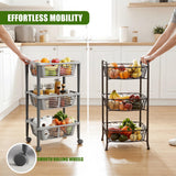3-Tier Vegetable Trolley