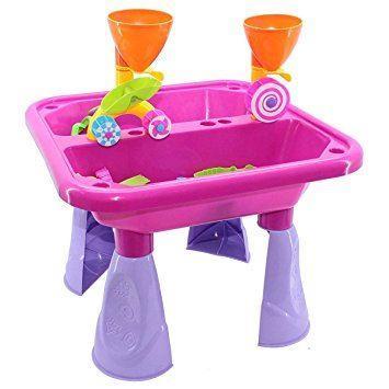 The Magic Toy Shop Pink Sand and Water Table Garden Sandpit Play Set