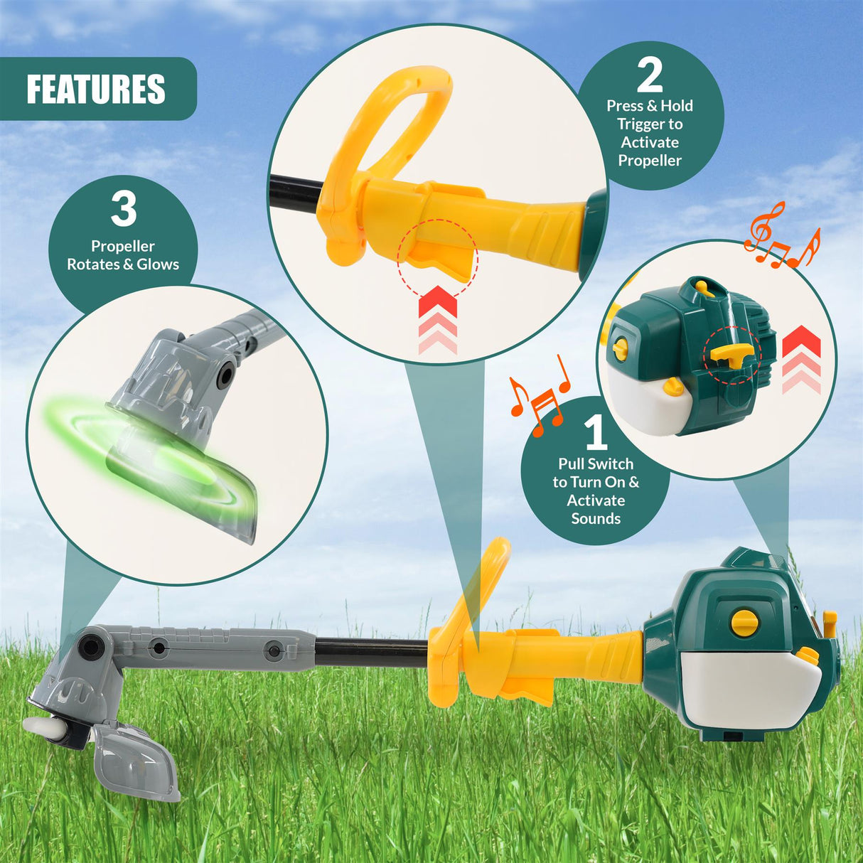Kids Garden Toy Strimmer by The Magic Toy Shop - UKBuyZone