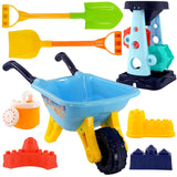 Children Sand and Water Beach Toys Mill, Wheelbarrow Accessories Playset by The Magic Toy Shop - UKBuyZone