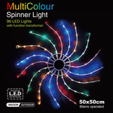 Christmas LED Light Spinner Silhouette Multicoloured by GEEZY - UKBuyZone