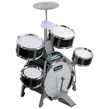 Black Multi functional Kids Jazz Drum Set by The Magic Toy Shop - UKBuyZone