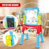 Blue Folding Double-Sided Magnetic Drawing Board