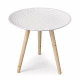 Round White Side Table
