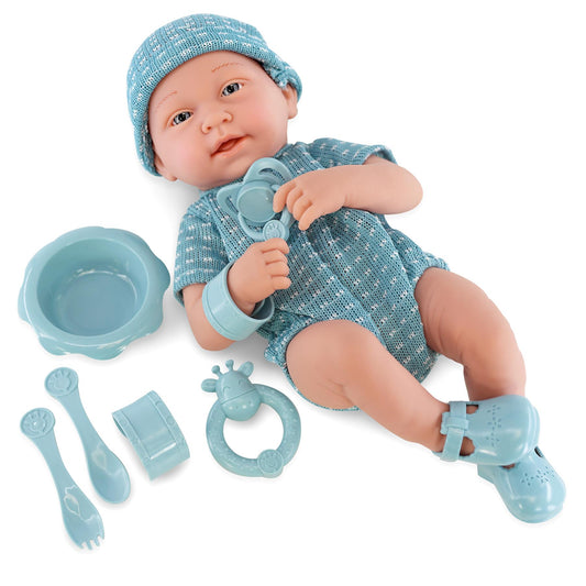 BiBi Newborn Boy Doll & Accessories (35 cm / 14") by The Magic Toy Shop - UKBuyZone
