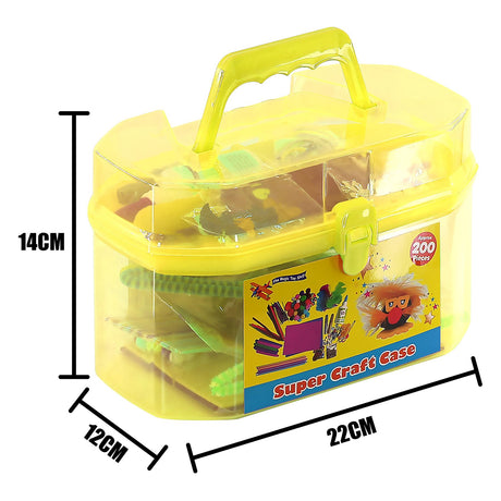 Yellow Kids Super Craft Carry Case by The Magic Toy Shop - UKBuyZone