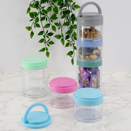 Stackable Tower Snack Food Container by Geezy - UKBuyZone