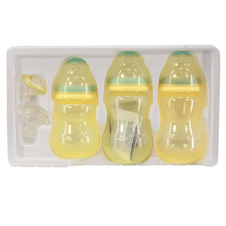 Nuby Newborn Bottles & Soother Set - Yellow by NUBY - UKBuyZone