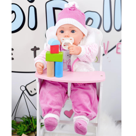 White Coat Bibi Baby Doll Toy With Dummy & Sounds by BiBI Doll - UKBuyZone