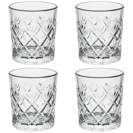 Set of 4 230ML Whisky Drinking  Glasses by GEEZY - UKBuyZone