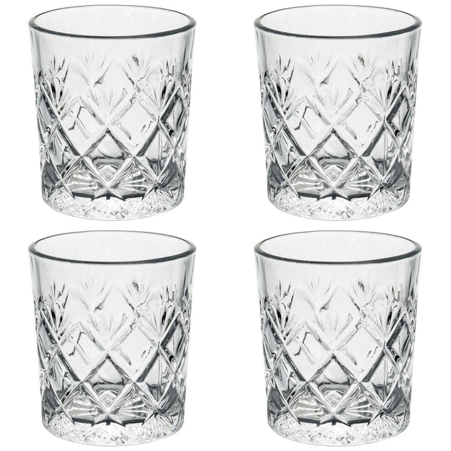Set of 4 230ML Whisky Drinking  Glasses by GEEZY - UKBuyZone