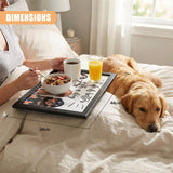 "Functional and fun dog-themed lap tray with bean bag cushion. Perfect for pets and pet lovers alike." - UKBuyZone
