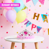 "Pink princess costume and tiara, including tutu skirt, wand, and tiara, celebrating birthday." - UKBuyZone